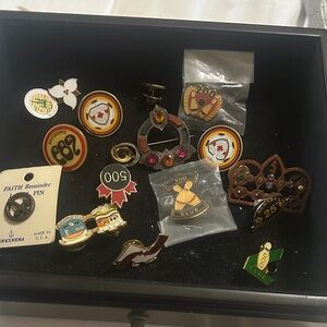 Mixed Collector Pins Set - Multicolor Enamel & Metal